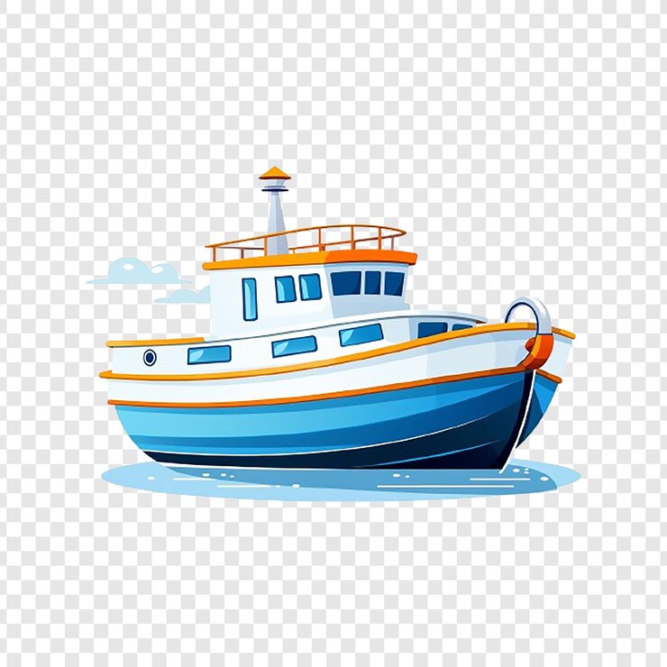 PSD 海の中の船