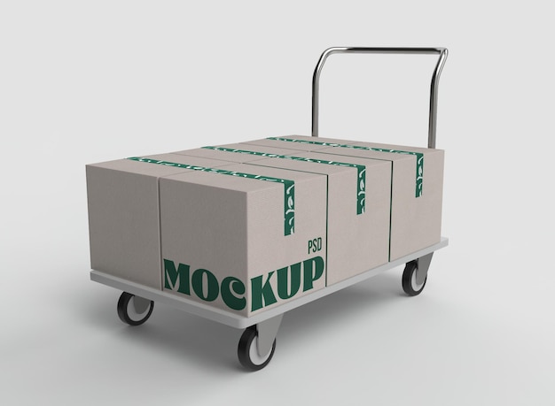 Shipping Box Mockup