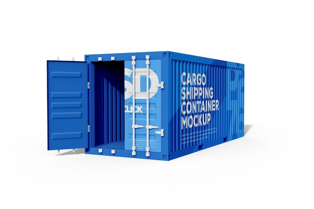 Shipping container mockup