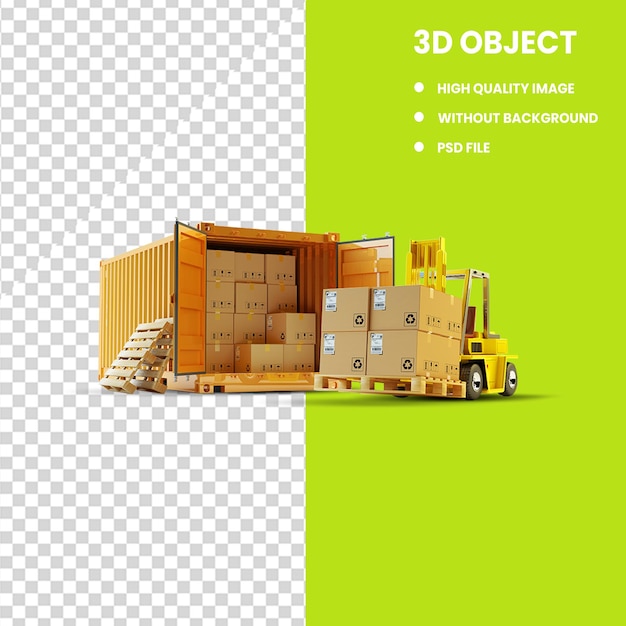 PSD shipping container