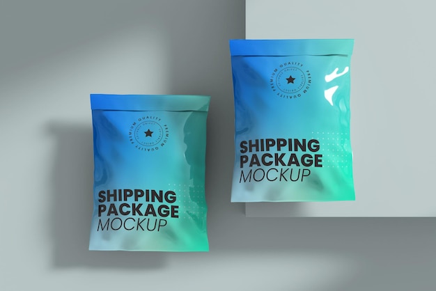 Shipping package PSD Mockup