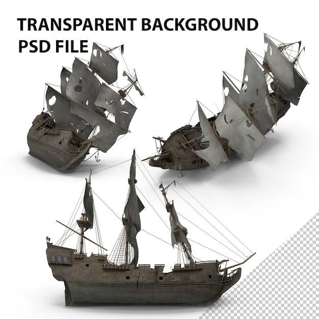 PSD shipwreck png