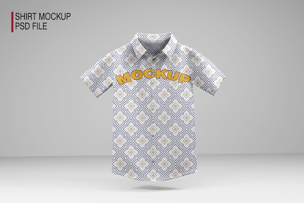 Shirt mockup with the word mockup on it