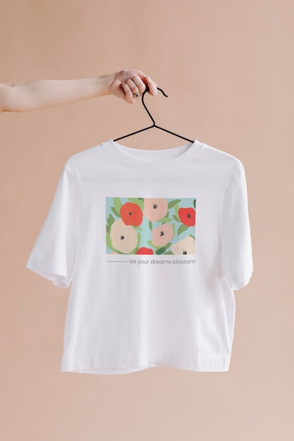 PSD shirt  with floral pattern