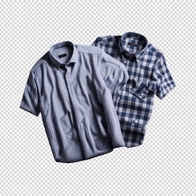 shirts zijn op een geruite oppervlakte, illustratie op een doorzichtige achtergrond