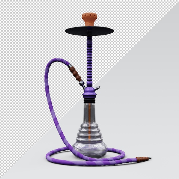 PSD shisha hookah isolated