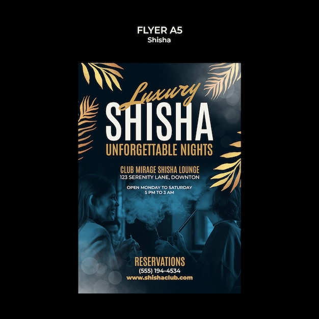 shisha template design
