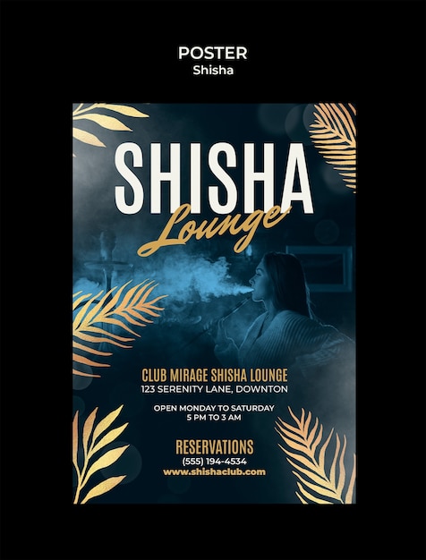 shisha template design