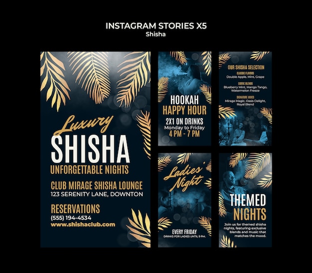 shisha template design