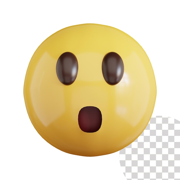 충격된 Emoji 3d 아이콘