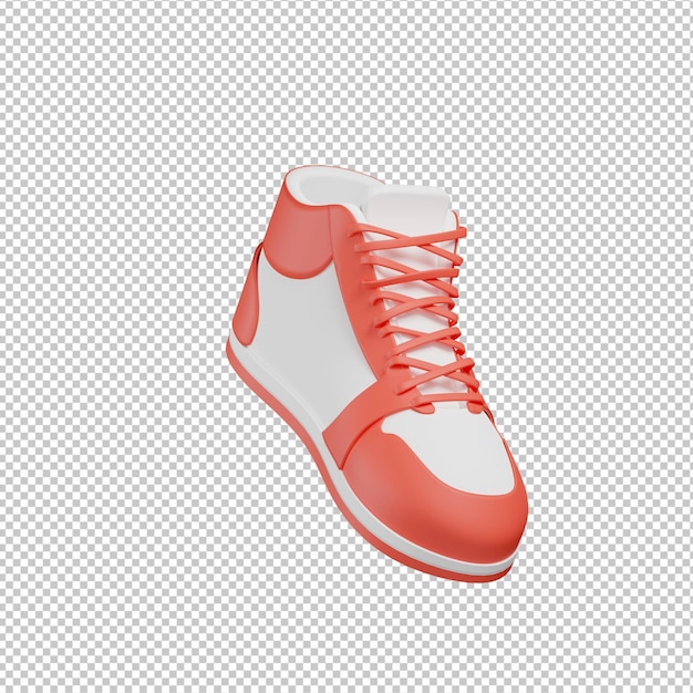 PSD shoe 3d illustration