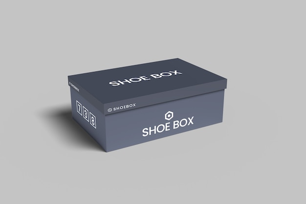 PSD shoe box mockup