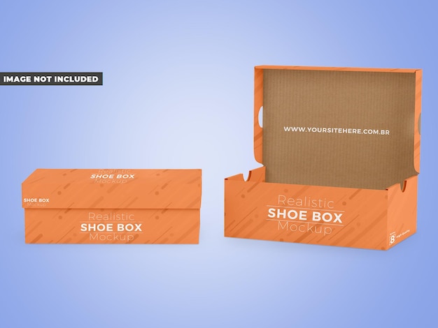 Shoe box mockup