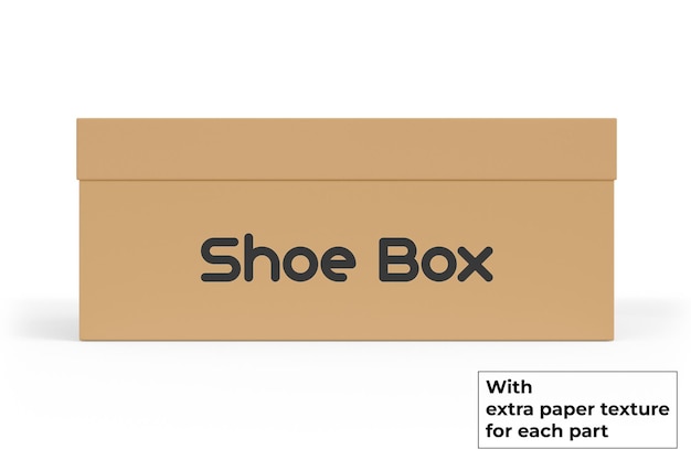 Shoe box mockup