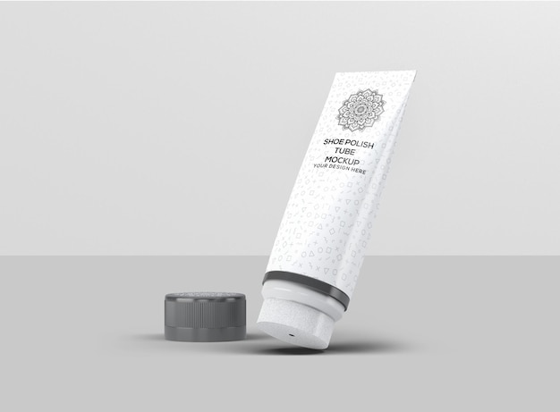 shoe polish tube mockup