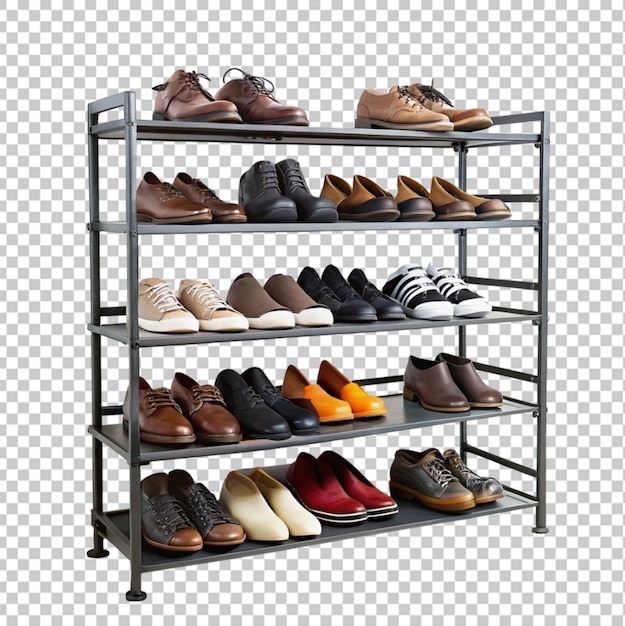 PSD shoe rack transparent background