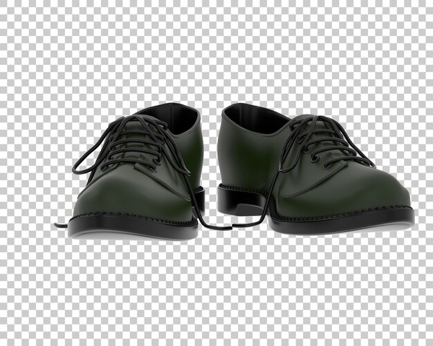 PSD shoes isolated on transparent background 3d rendering illustration