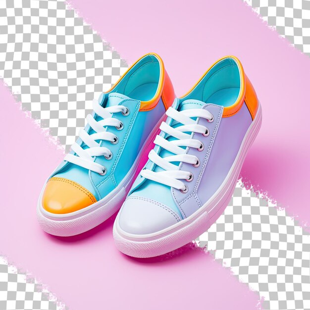 PSD shoes on a plain surface transparent background