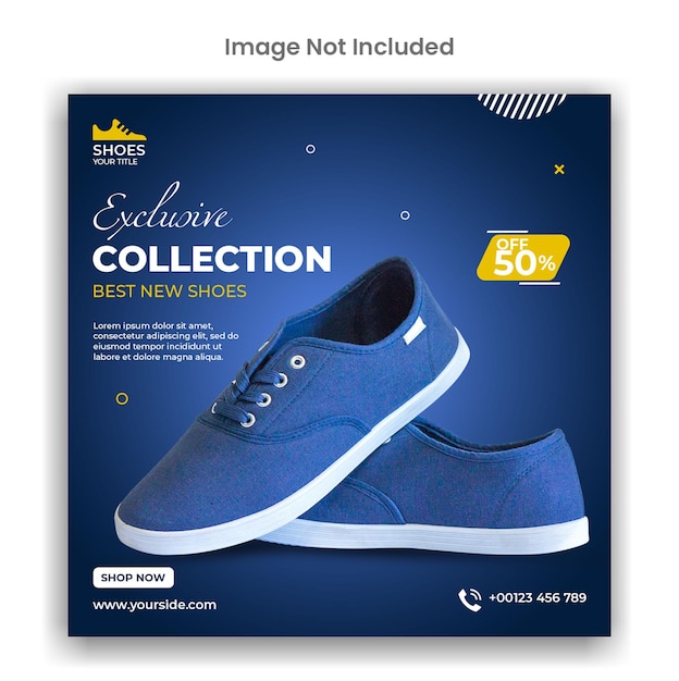 Shoes sale social media or instagram post template