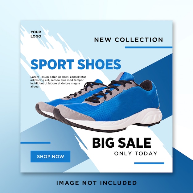 Shoes sale social media post template