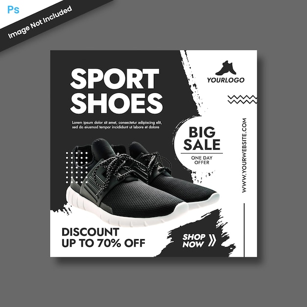 Shoes sale social media template