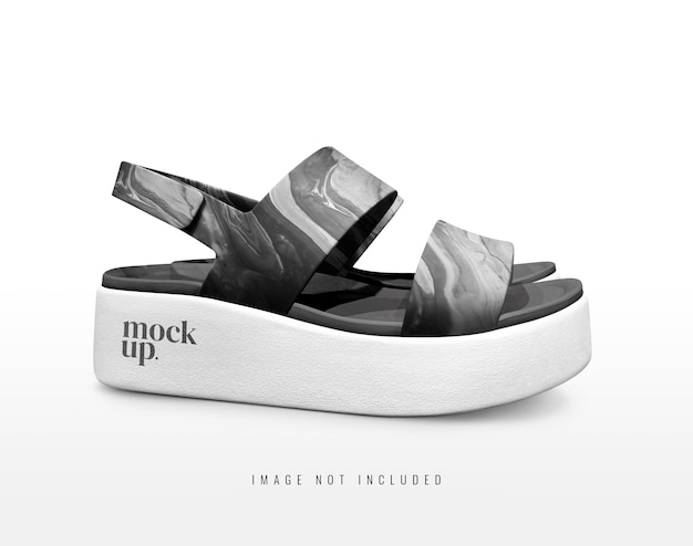 Макет обуви сандалии изолированный макет