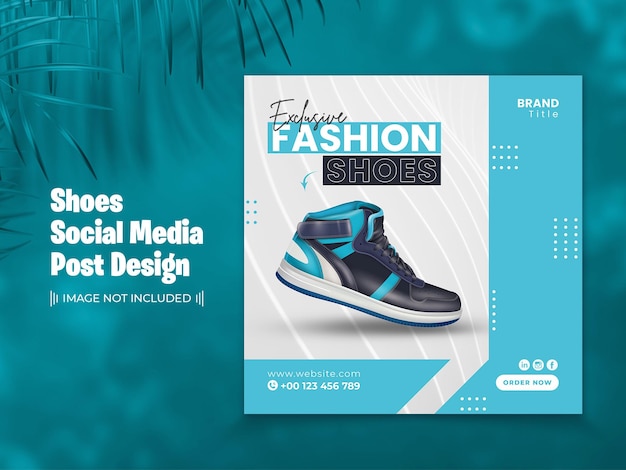 PSD shoes social media post design