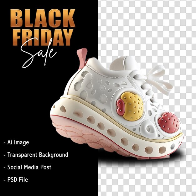 Premium PSD Shoes super sale black friday social media design