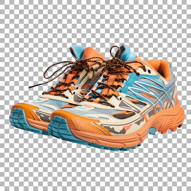 PSD shoes on transparent background