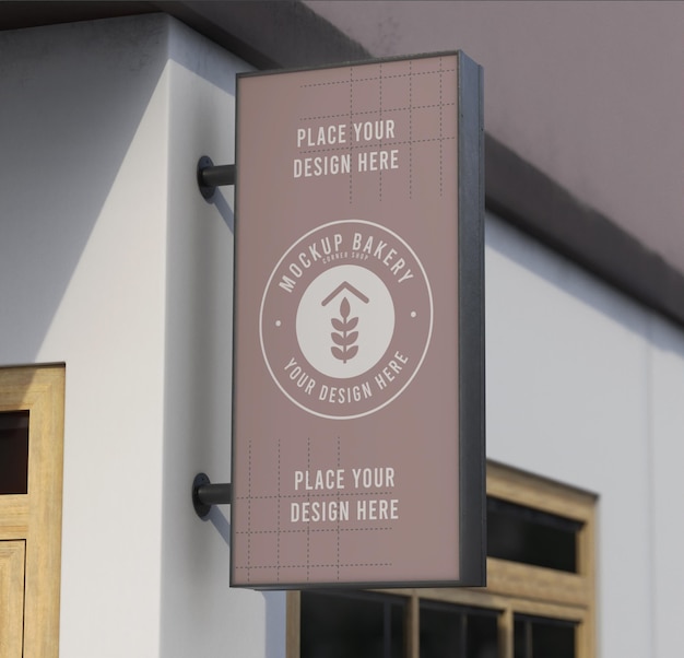 shop corner mock-up composition
