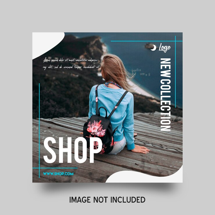 Shop instagram post template