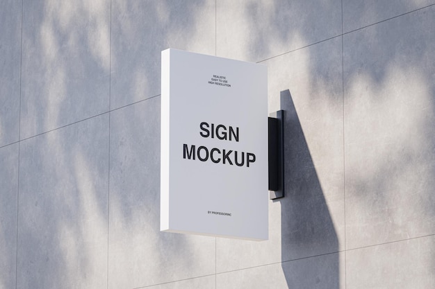 Shop Sign Mockup (Mockup van het teken van de winkel)