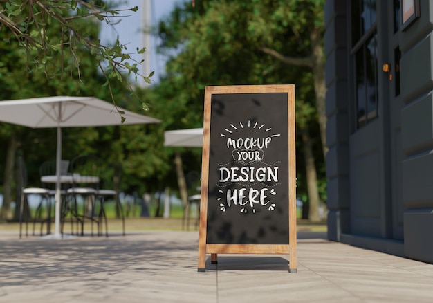 Shop signboard mockup Psd