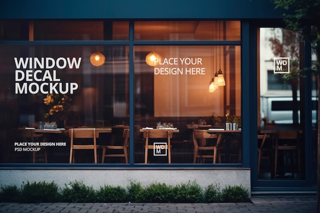 PSD shop window mockup