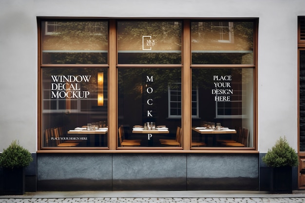 PSD shop window mockup