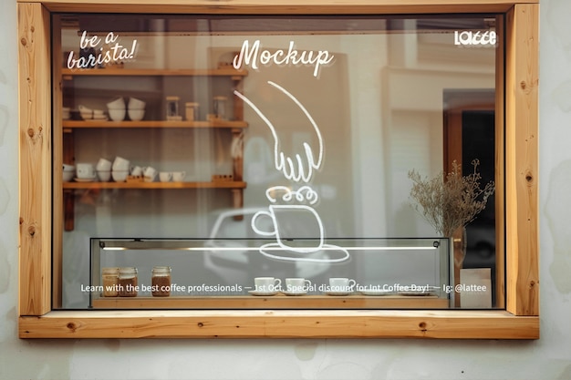 PSD shop window mockup