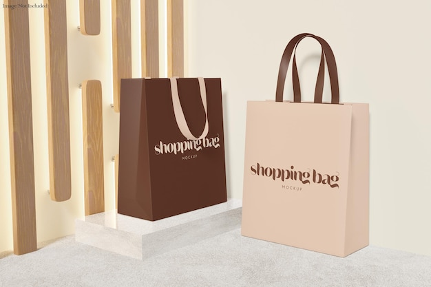 ショッピングバッグのモッケージ