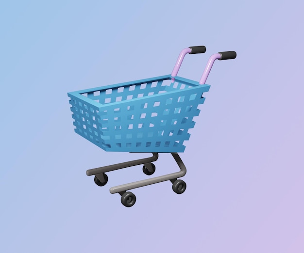 Икона корзины покупок 3D