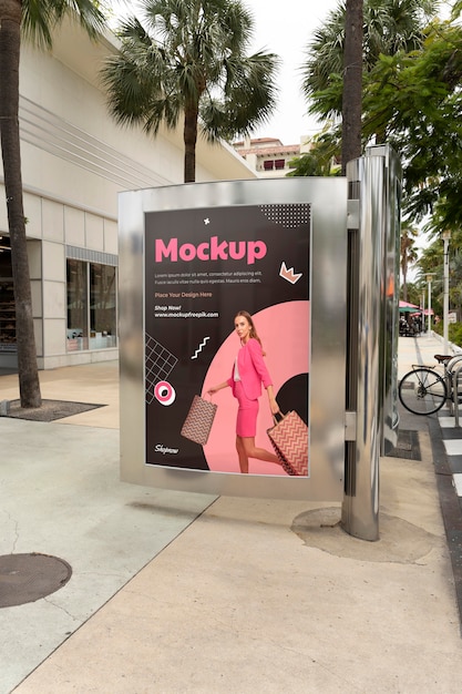 PSD shopping advertising display