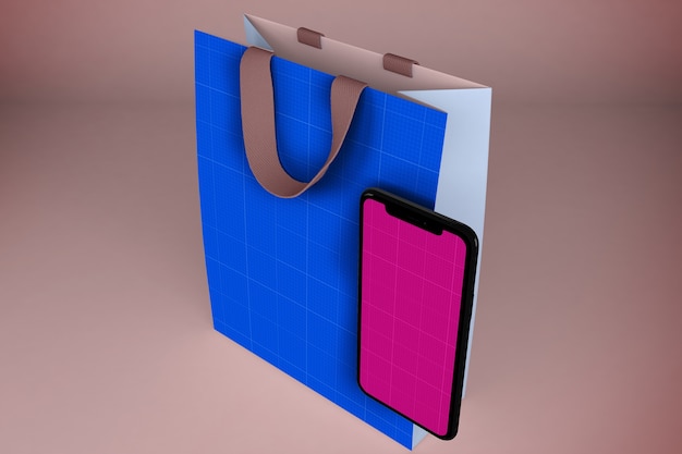 Mockup dell'app per lo shopping