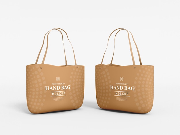 PSD shopping bag branding mockup