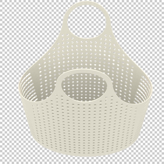 PSD shopping bag isolated on transparent background 3d rendering illustration