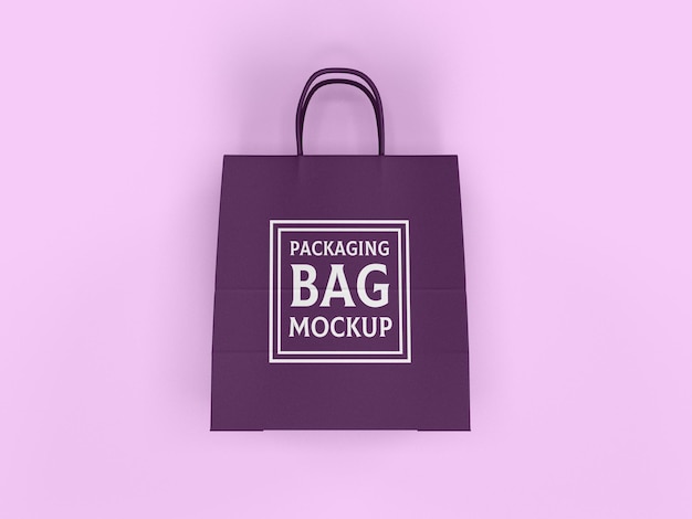 Shopping bag mockup design