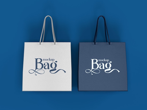 Shopping bag mockup design