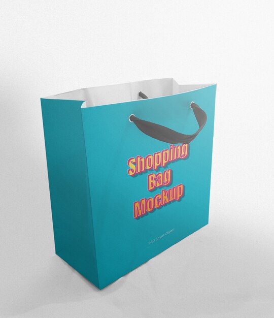 Shopping bag mockup template