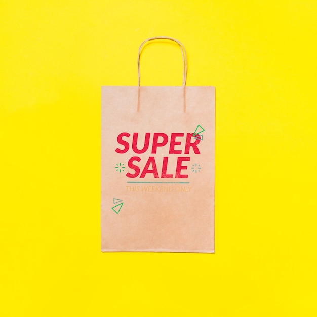 Shopping bag mockup