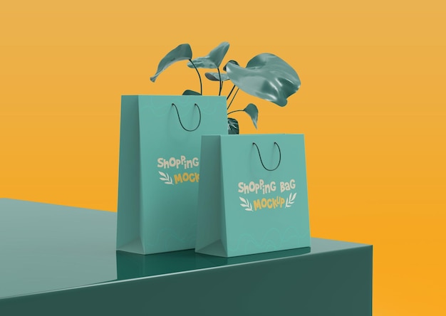 PSD shopping bag mockup