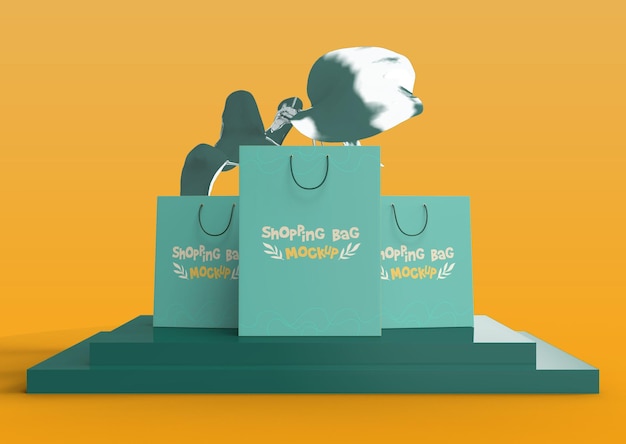 PSD shopping bag mockup