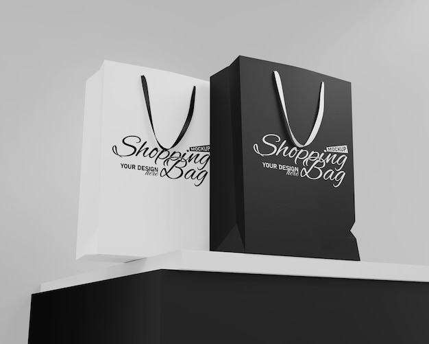 Shopping bag paper mockup