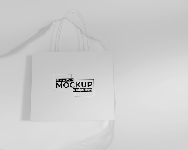 Shopping bag paper mockup